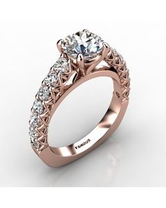 Rose Gold Engagement Ring 0.826cts SKU: 0200958-rose