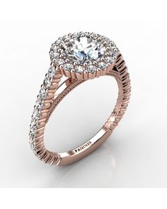 Rose Gold Engagement Ring 0.870cts SKU: 0200987-rose
