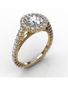 18k Yellow Gold Engagement Ring 0.870cts SKU: 0200987-18ky