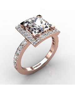 Rose Gold Engagement Ring 0.708cts SKU: 0201030-rose