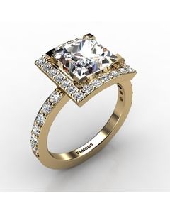 18k Yellow Gold Engagement Ring 0.708cts SKU: 0201030-18ky
