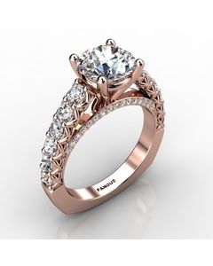 Rose Gold Engagement Ring 1.000cts SKU: 0201036-rose