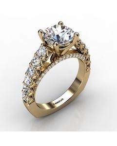 14k Yellow Gold Engagement Ring 1.000cts SKU: 0201036-14ky