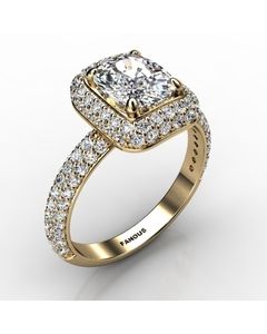 14k Yellow Gold Engagement Ring 1.308cts SKU: 0201045-14ky