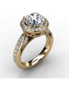 18k Yellow Gold Engagement Ring 0.532cts SKU: 0201050-18ky