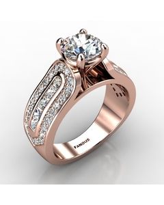 Rose Gold Engagement Ring 1.234cts SKU: 0201051-rose