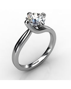 Platinum Engagement Ring SKU: 0201053-plat