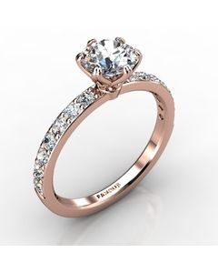 Rose Gold Engagement Ring 0.448cts SKU: 0201064-rose