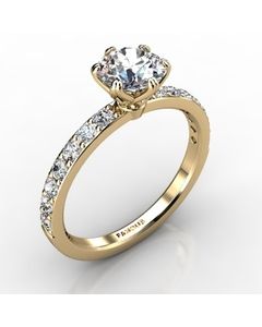 14k Yellow Gold Engagement Ring 0.448cts SKU: 0201064-14ky