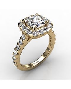 18k Yellow Gold Engagement Ring 1.092cts SKU: 0201079-18ky