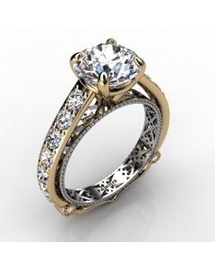 18k Yellow Gold Engagement Ring 1.198cts SKU: 0201081-18ky