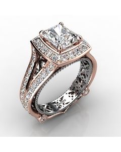 Rose Gold Engagement Ring 1.190cts SKU: 0201083-rose