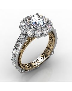 18k White Gold Engagement Ring 1.572cts SKU: 0201134-18kw