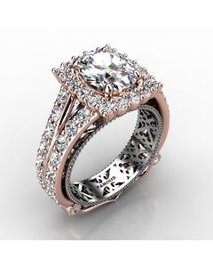 Rose Gold Engagement Ring 1.950cts SKU: 0201140-rose