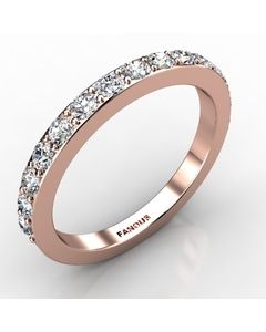 Rose Gold Wedding Band 0.585cts SKU: 0300723-rose