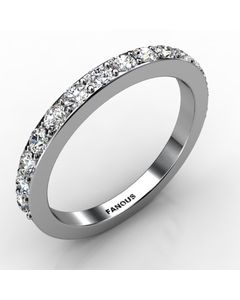 Platinum Wedding Band 0.585cts SKU: 0300723-plat