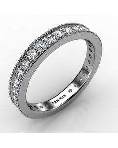 Platinum Wedding Band 0.736cts SKU: 0300857-plat