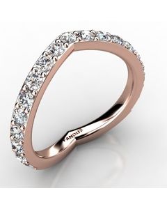 Rose Gold Wedding Band 0.741cts SKU: 0301009-rose