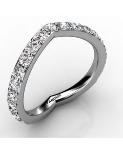 Platinum Wedding Band 0.741cts SKU: 0301009-plat