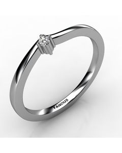 Platinum Wedding Band 0.023cts SKU: 0301053-plat