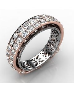 Rose Gold Wedding Band 1.580cts SKU: 0301116-rose