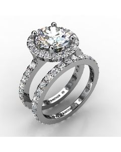 Platinum Wedding Set 1.450cts SKU: 0500101-plat