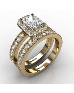 14k Yellow Gold Wedding Set 1.062cts SKU: 0500104-14ky