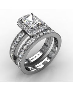 Platinum Wedding Set 1.729cts SKU: 0500107-plat