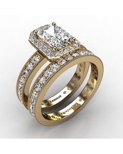 18k Yellow Gold Wedding Set 1.729cts SKU: 0500107-18ky