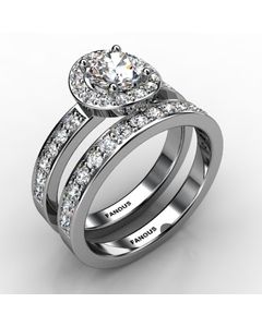 Platinum Wedding Set 0.813cts SKU: 0500108-plat