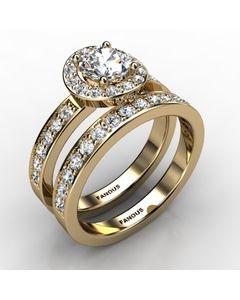 18k Yellow Gold Wedding Set 0.813cts SKU: 0500108-18ky