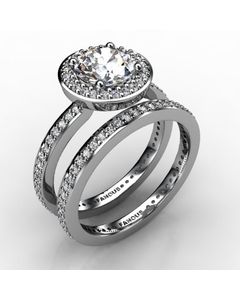 Platinum Wedding Set 0.924cts SKU: 0500113-plat