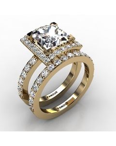 18k Yellow Gold Wedding Set Nonects SKU: 0501030-18ky