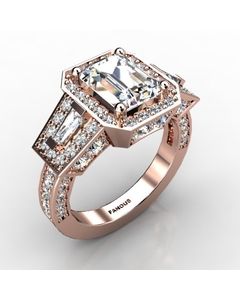 Rose Gold Diamond Ring 1.700cts SKU: 1001783-rose