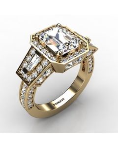 18k Yellow Gold Diamond Ring 1.700cts SKU: 1001783-18ky