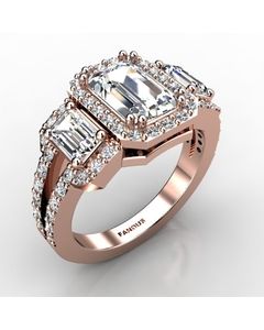 Rose Gold Diamond Ring 1.380cts SKU: 1001812-rose