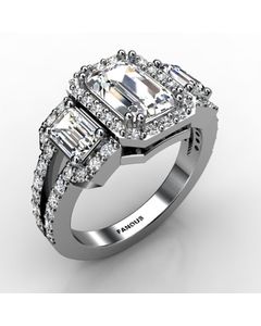 Platinum Diamond Ring 1.380cts SKU: 1001812-plat
