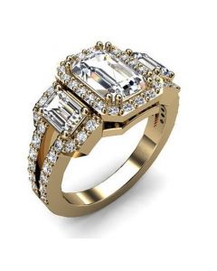 14k Yellow Gold Diamond Ring 1.380cts SKU: 1001812-14ky