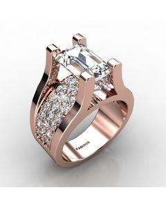 Rose Gold Diamond Ring 1.501cts SKU: 1001838-rose