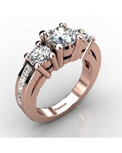 Rose Gold Diamond Ring 1.510cts SKU: 1001846-rose