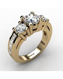 18k Yellow Gold Diamond Ring 1.510cts SKU: 1001846-18ky