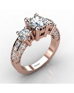 Rose Gold Diamond Ring 1.188cts SKU: 1001849-rose