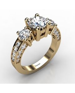 18k Yellow Gold Diamond Ring 1.188cts SKU: 1001849-18ky