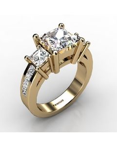 18k Yellow Gold Diamond Ring 1.580cts SKU: 1001851-18ky