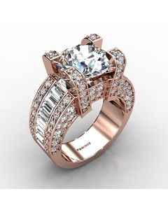 Rose Gold Diamond Ring 2.828cts SKU: 1001864-rose