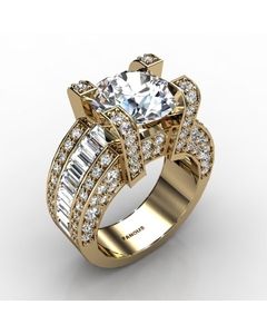 18k Yellow Gold Diamond Ring 2.828cts SKU: 1001864-18ky