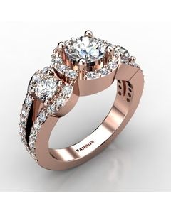 Rose Gold Diamond Ring 1.051cts SKU: 1001868-rose