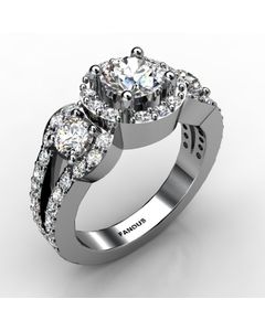 Platinum Diamond Ring 1.051cts SKU: 1001868-plat