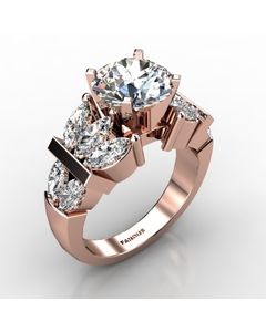 Rose Gold Diamond Ring 1.454cts SKU: 1001902-rose