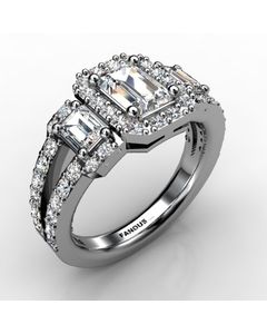 Platinum Diamond Ring 1.088cts SKU: 1001947-plat